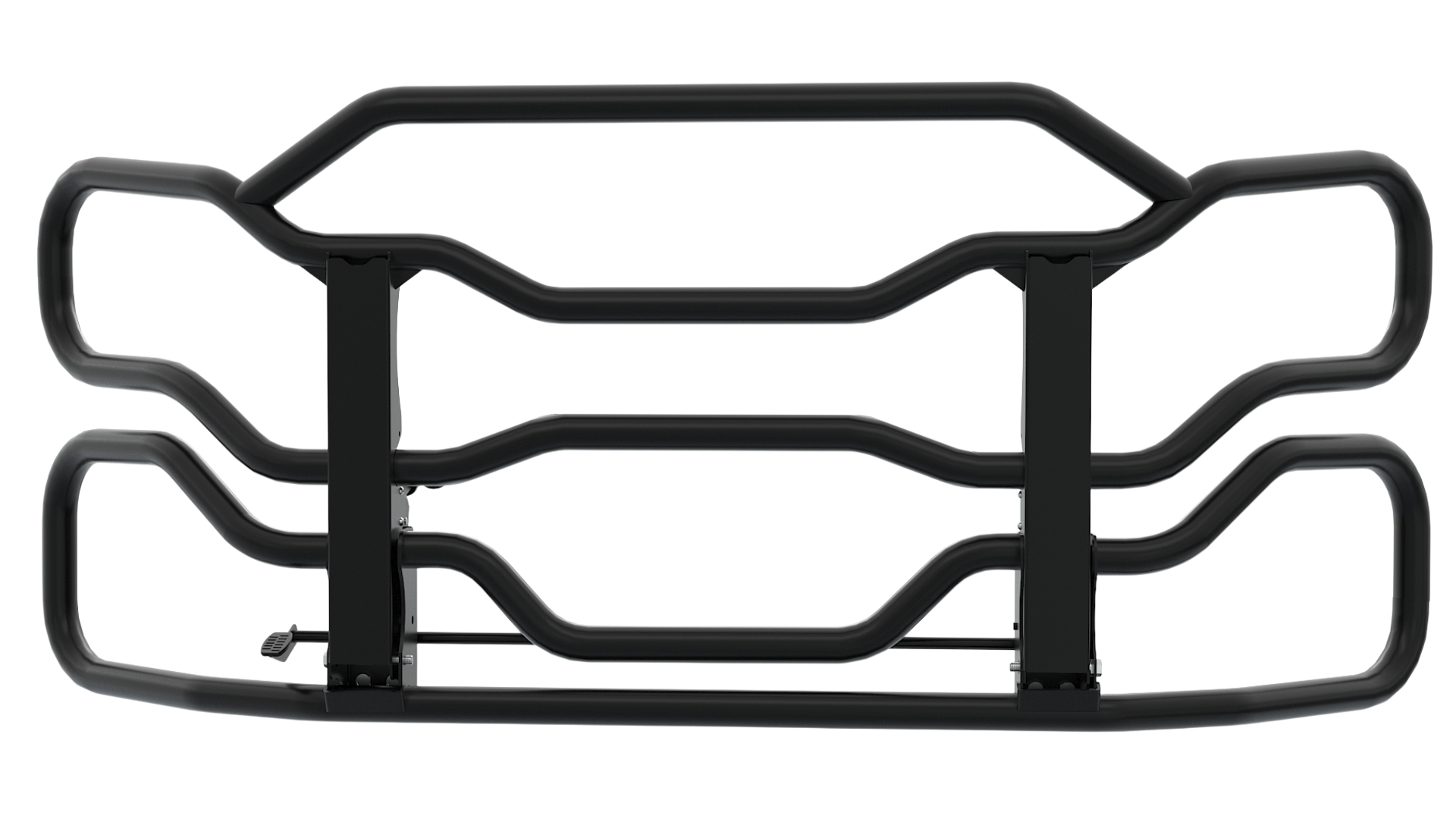 FREIGHTLINER CASCADIA BLACK With Bracket Set Deer Animal Moose Guard Bumper Black (PLASTIC BUMPER, '18-NEWER)