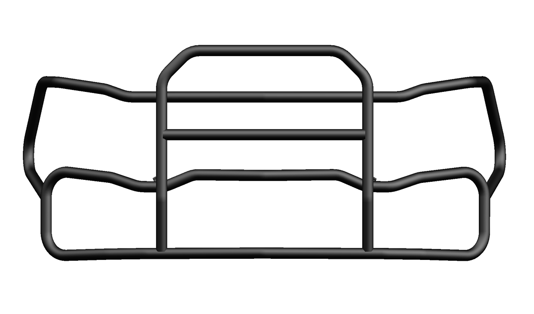 FREIGHTLINER CASCADIA BLACK With Bracket Set Deer Animal Moose Guard Bumper Black CASCADIA ('26- NEWER GEN 5)