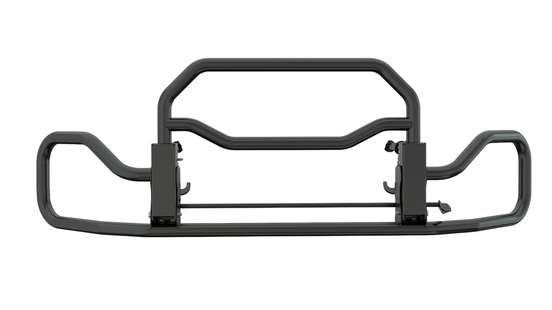 FREIGHTLINER CASCADIA BLACK With Bracket Set Deer Animal Moose Guard Bumper Black (PLASTIC BUMPER, '18-NEWER)