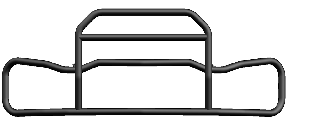 FREIGHTLINER CASCADIA BLACK With Bracket Set Deer Animal Moose Guard Bumper Black CASCADIA ('26- NEWER GEN 5)