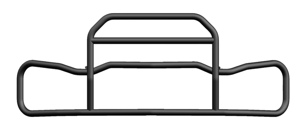 FREIGHTLINER CASCADIA BLACK With Bracket Set Deer Animal Moose Guard Bumper Black CASCADIA ('26- NEWER GEN 5)